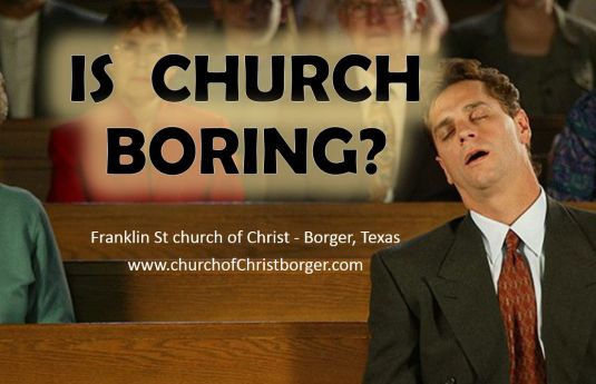 church is boring